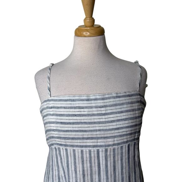 FAHERTY Sienna Linen Sun Dress Oceanside Stripe Medium NWT - Picture 5 of 7